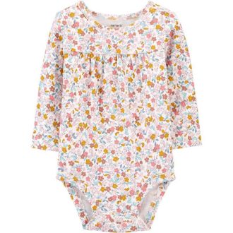   CARTER'S Body hosszú ujjú Floral lányka NB/ méret 56