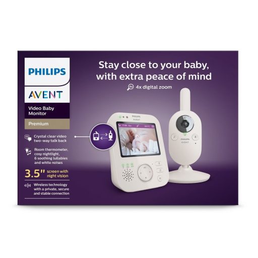 PhiliPhilips AVENT SCD891/26 video bébiőr + NATTOU 4 az 1-ben altató Sleepy Bear