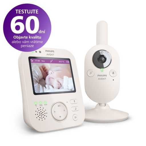 Philips AVENT Bébiőr videó SCD891/26+NATTOU 4 az 1-ben altató medve Sleepy Bear Beige 0m+