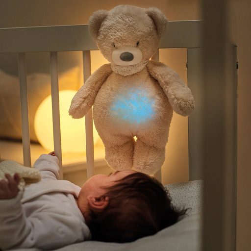 Philips AVENT Bébiőr videó SCD891/26+NATTOU 4 az 1-ben altató medve Sleepy Bear Beige 0m+