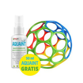   OBALL Játék Oball™ Classic 10 cm mix színek 0hó + AQUAINT  50 ml