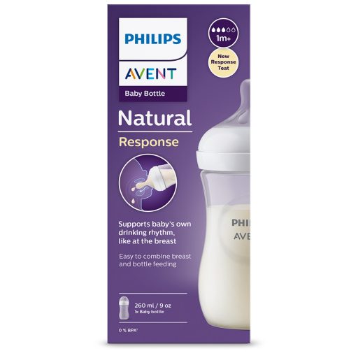 Philips AVENT Natural Response cumisüveg 260 ml, 1h+ 