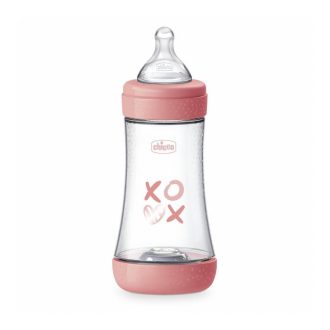 CHICCO Perfect5 szilikon cumisüveg 240ml lány