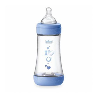 CHICCO Perfect5 szilikon cumisüveg 240ml fiú