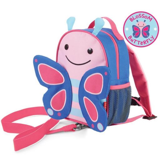 SKIP HOP Zoo Hátizsák biztonsági pórázzal Pillangó 1év+