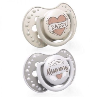 LOVI Nyugtató dinamikus cumi I Love 0-3m 2 db