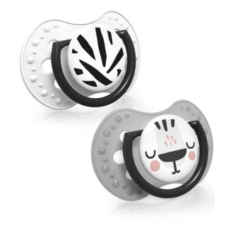 LOVI Szilikon cumi dinamikus Salt&Pepper 6-18h 2 db