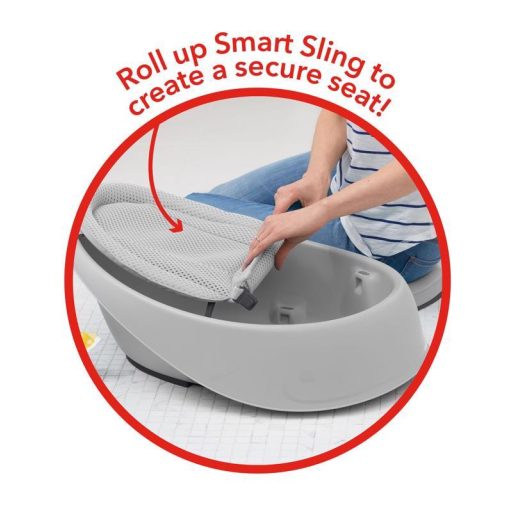 SKIP HOP Vanička s ergonomickou podložkou Moby 3 fázová szürke