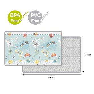   SKIP HOP PVC és BPA mentes játszószőnyeg 218x132cm Kicsi utazó 0m+