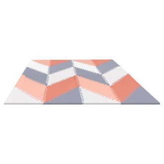 SKIP HOP Puzzle habosított szürke-narancssárga 72db, 10h+