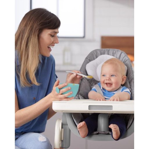 SKIP HOP Tányérok fedővel és Easy Grab fogantyúval Grey,Teal 2 x 240 ml, 3m+