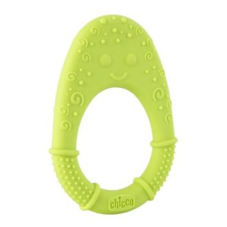 CHICCO Szilikon rágóka Super Soft Avokádó 2h+