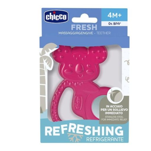 CHICCO Hűsítő rágóka Fresh Koala rózsaszín 4h+
