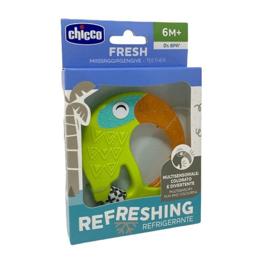 CHICCO Multiszenzoros rágóka Fresh Tukan 6h+