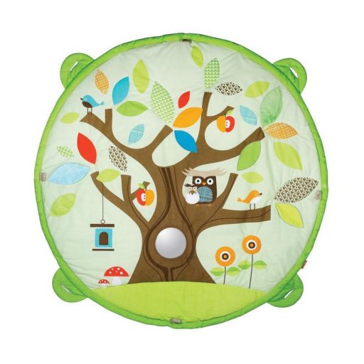 SKIP HOP Játszószőnyeg 5 játékkal, párna Treetop Friends zöld-barna 0m+