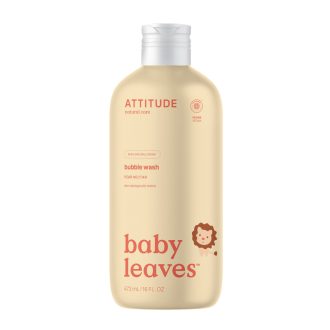   ATTITUDE Baby leaves gyermek fürdőhab körtelevél illattal 473 ml