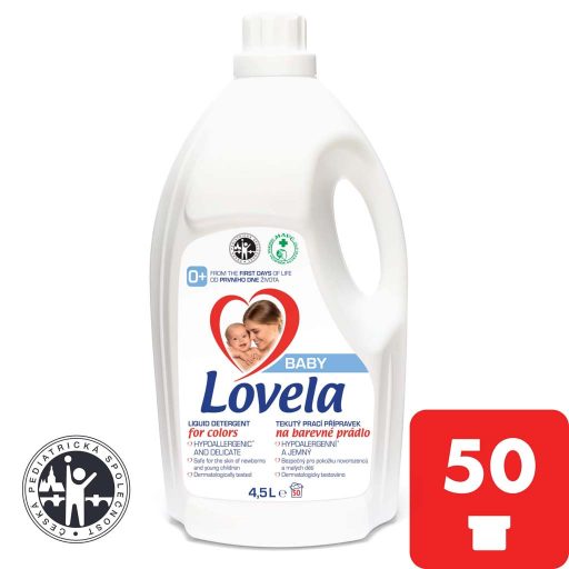 2x LOVELA Baby folyékony mosószer fehér és színes ruhákhoz 4,5 l / 50 mosási adag