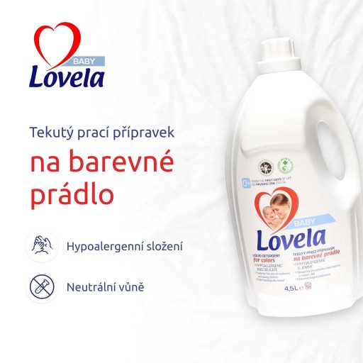 2x LOVELA Baby folyékony mosószer fehér és színes ruhákhoz 4,5 l / 50 mosási adag