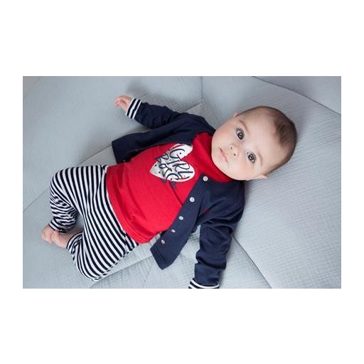 DIRKJE 3 részes C-SO SPORTY GIRL BOSS 56 Red-Navy szett