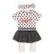 DIRKJE 2 részes szett fejpánttal C-SO Joyful WOW 62 White-Grey