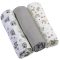 BABYONO Muszlin pelenka - Super soft 3 db -szürke