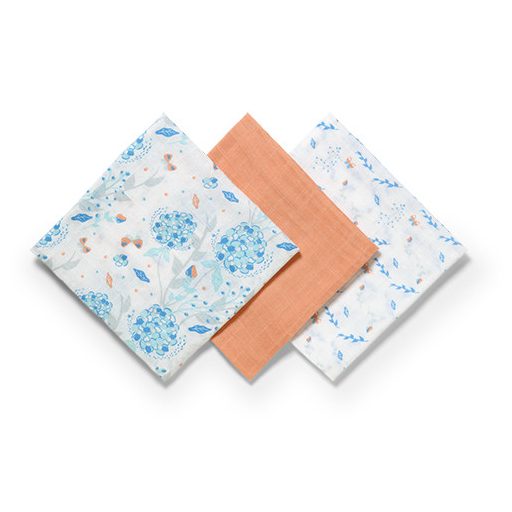 BABYONO Muszlin pelenka Super soft 3 db -narancs