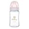 CANPOL BABIES Láhev se širokým hrdlem Royal Baby 240 ml růžová