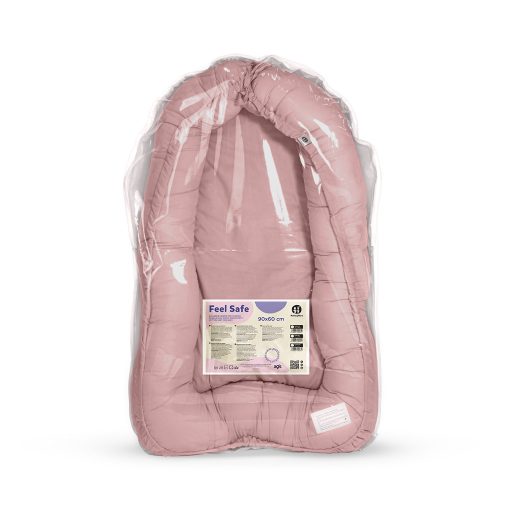 PETITE&MARS Babafészek  FEEL SAFE Dusty Pink 90 x 60 cm