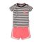 DIRKJE 2 részes C-SO Joyful LETS ROCK 68 White / Black-Pink szett