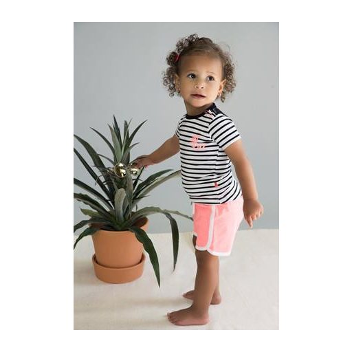 DIRKJE 2 részes C-SO Joyful LETS ROCK 68 White / Black-Pink szett