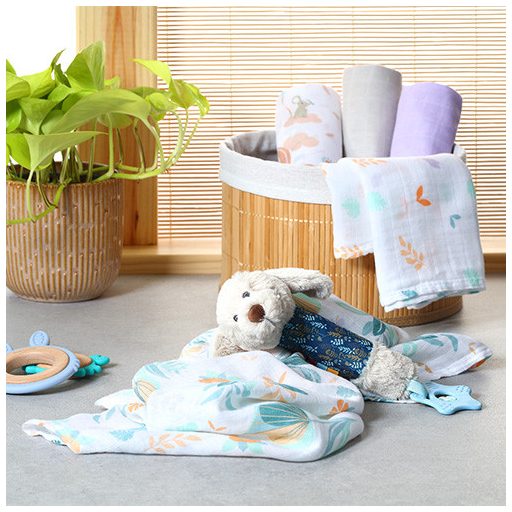 BABYONO Bambusz pelenkák 3 db - szürke