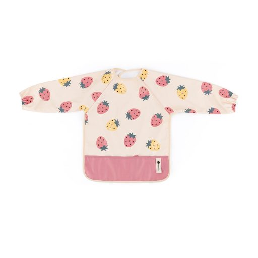 PETITE&MARS Előke hosszú ujjal Ben Beige Strawberies