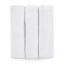 PETITE&MARS Bambusz muszlin 3db-os pelenka szett Moussy Total White, 68 x 68 cm