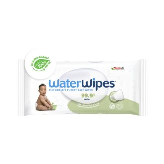   WATERWIPES 100% BIO lebomló texturált törlőkendők Soapberry 60 db