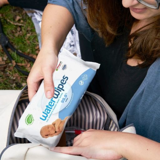 4x WATERWIPES Nedves törlőkendők, műanyagmentes 60 db ( 240 db )