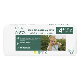   ECO BY NATY Egyszer használatos pelenkák 4+ (9-20 kg) 42 db - GAZDASÁGOS CSOMAG