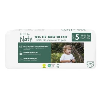   ECO BY NATY Egyszer használatos pelenkák 5 (11-25 kg) 40 db - GAZDASÁGOS CSOMAG