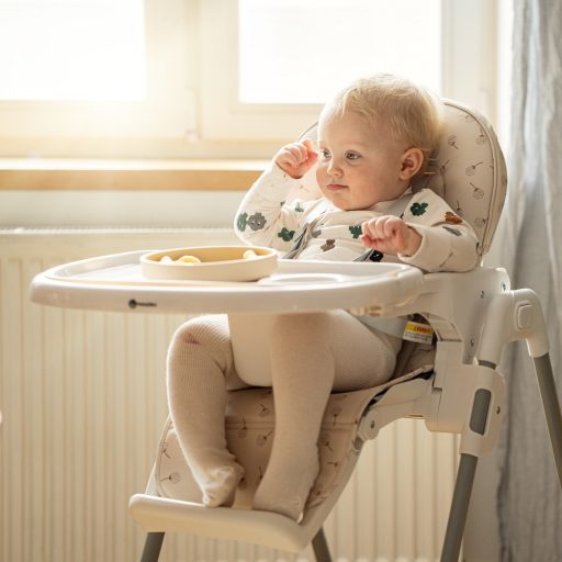 PETITE&MARS Etetőszék huzat és tálca Gusto Beige Dandelions