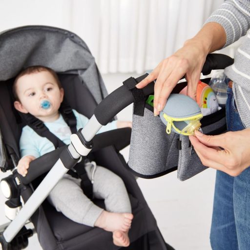 SKIP HOP Cumisüveg tartó szilikon Grab&Go szürke