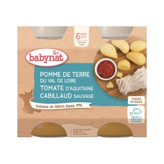 2xBABYBIO Menü krumpli tőkehallal 200 g