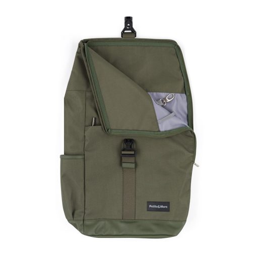 PETITE&MARS Pelenkázó hátizsák babakocsira Jackob Military Green