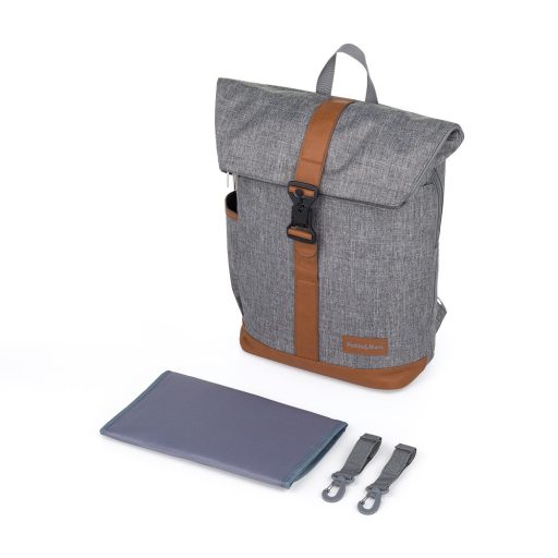 PETITE&MARS Pelenkázó hátizsák babakocsira Jackob Ultimate Grey