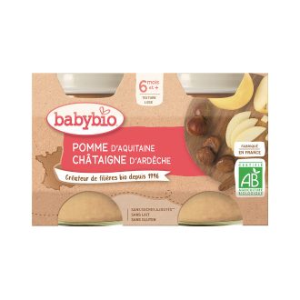 BABYBIO Almás gesztenyepüré 2x 130 g