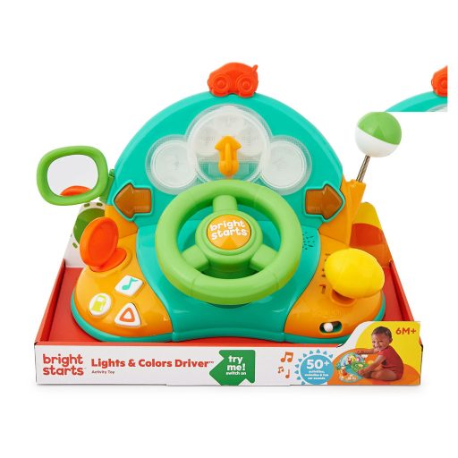 BRIGHT STARTS Zenélő kormánykerék  játék t Lights & Colors Driver™ 6hó+