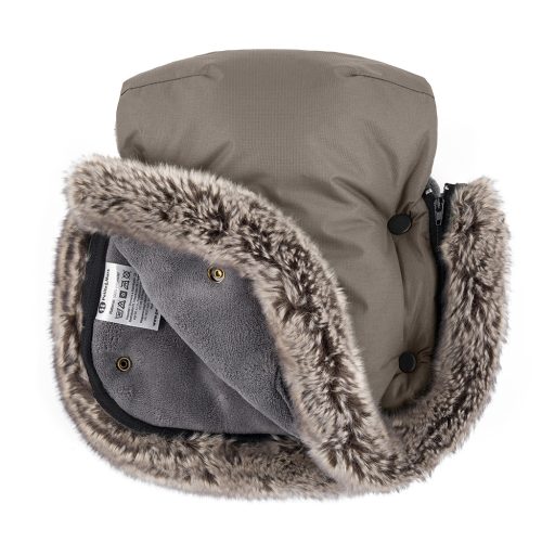PETITE&MARS Kesztyű / Kézmelegítő babakocsira Furry Mocha Mousse