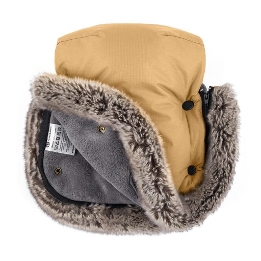 PETITE&MARS Kesztyű / Kézmelegítő babakocsira Furry Elegant Caramel