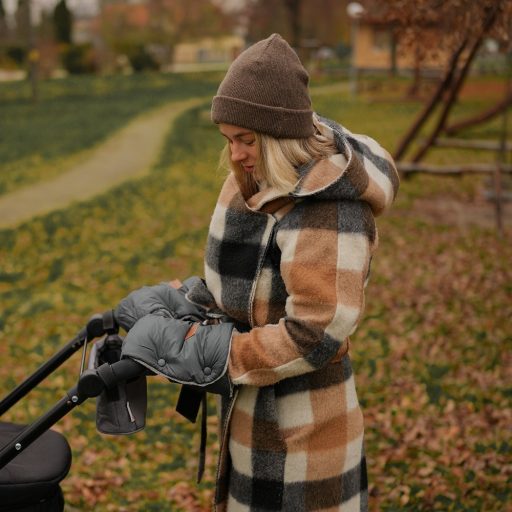 PETITE&MARS Kesztyű / Kézmelegítő babakocsira Jasie Quiet Grey