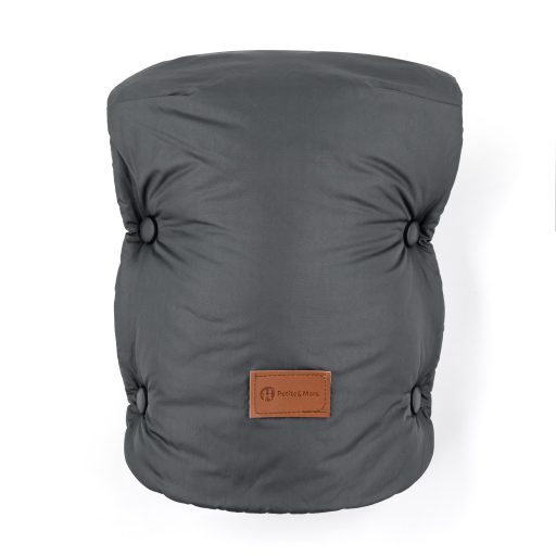 PETITE&MARS Kesztyű / Kézmelegítő babakocsira Jasie Charcoal Grey