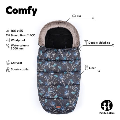 PETITE&MARS Bundazsák Comfy 4in1 Veritable Khaki