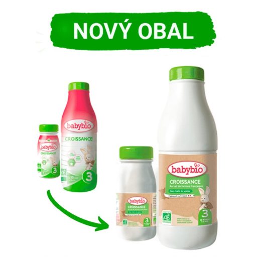 BABYBIO Croissance 3 folyékony bio csecsemőtápszer 1 l